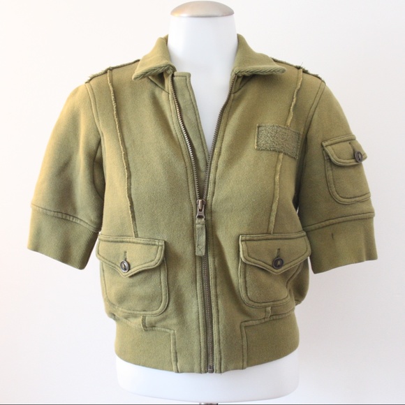 Free People Jackets & Blazers - Size 2 Free People Short Sleeve Zip up Jacket